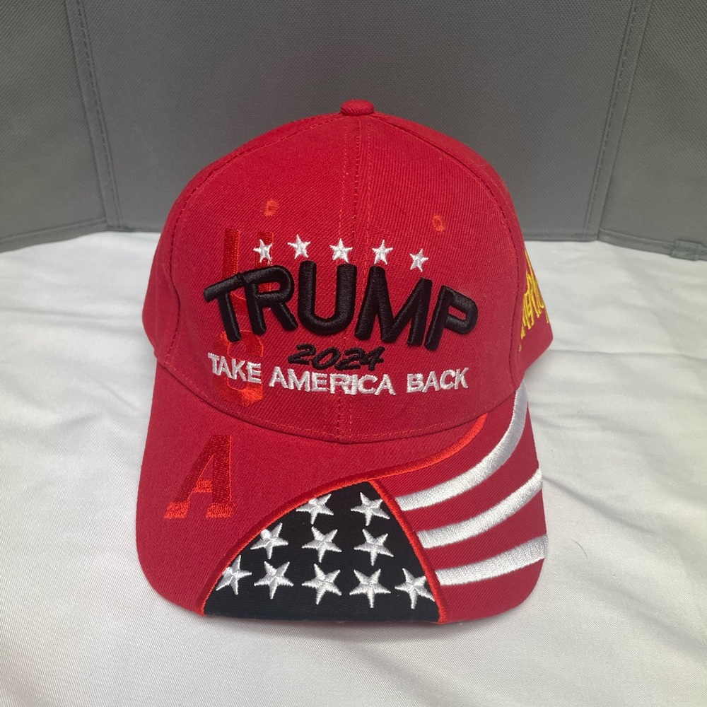 Trump 2024 Hat Donald Trump Hat Take One Size Take America Back-mesh Red